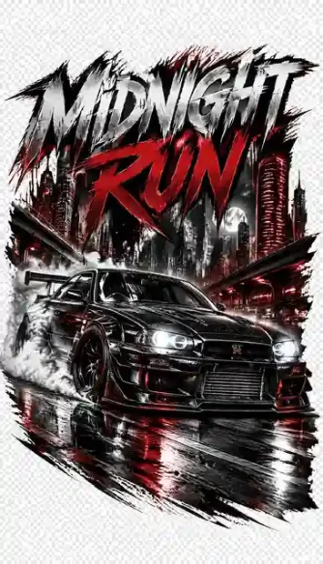 RACE-001 automotive T-shirt design