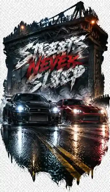 RACE-002 automotive T-shirt design