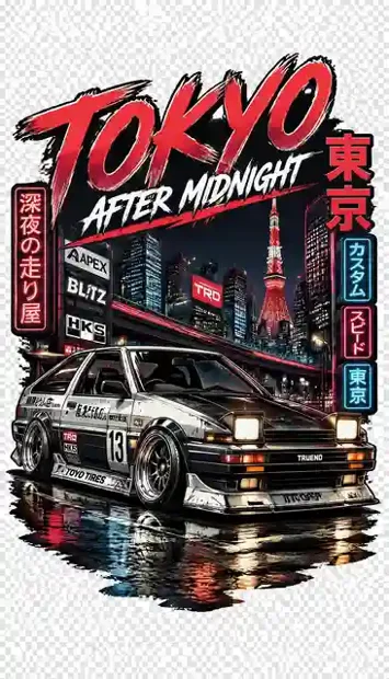 RACE-015 automotive T-shirt design