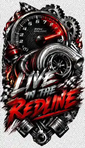 RACE-017 automotive T-shirt design
