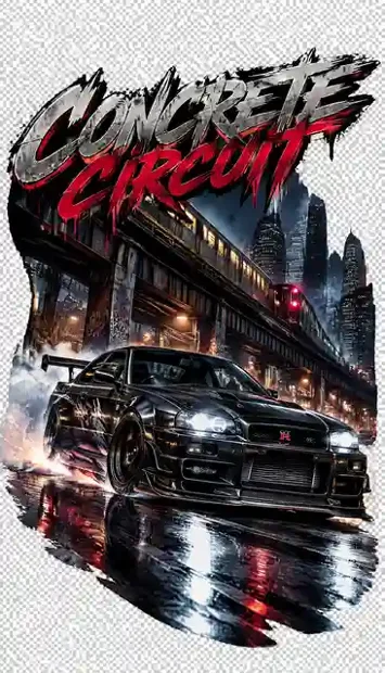 RACE-028 automotive T-shirt design