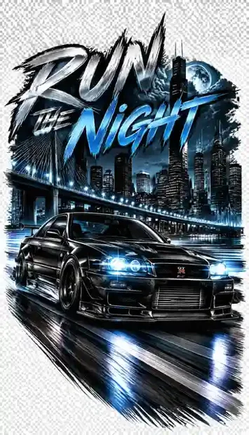 RACE-035 automotive T-shirt design