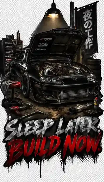RACE-040 automotive T-shirt design