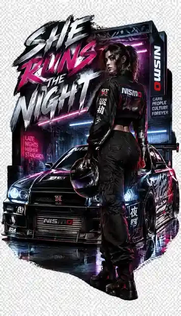 RACE-047 automotive T-shirt design
